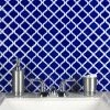 Brand new ⌛ Merola Tile Hudson Tangier Cobalt Blue 12.38" X 12.5" Porcelain Mosaic Tile 🔥