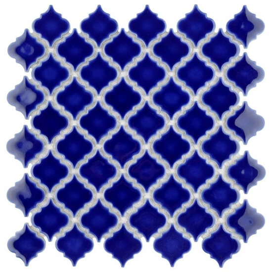 Brand new β Merola Tile Hudson Tangier Cobalt Blue 12.38" X 12.5" Porcelain Mosaic Tile π₯ - Image 2