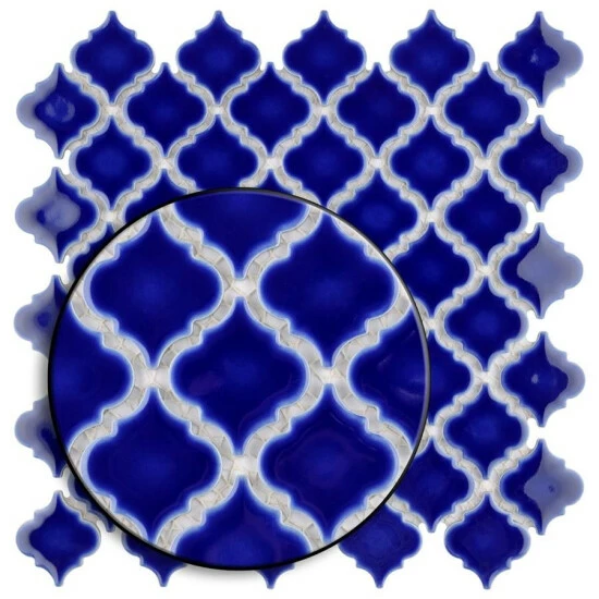 Brand new β Merola Tile Hudson Tangier Cobalt Blue 12.38" X 12.5" Porcelain Mosaic Tile π₯ - Image 3