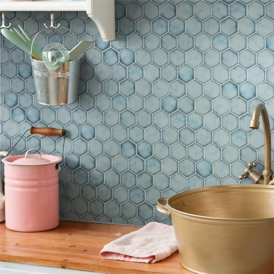 Hot Sale π Merola Tile Hudson Due 2" Hex 12.5"x 11.25" Marine Porcelain Mosaic Tile π 1 Hot Sale π Merola Tile Hudson Due 2" Hex 12.5"x 11.25" Marine Porcelain Mosaic Tile π