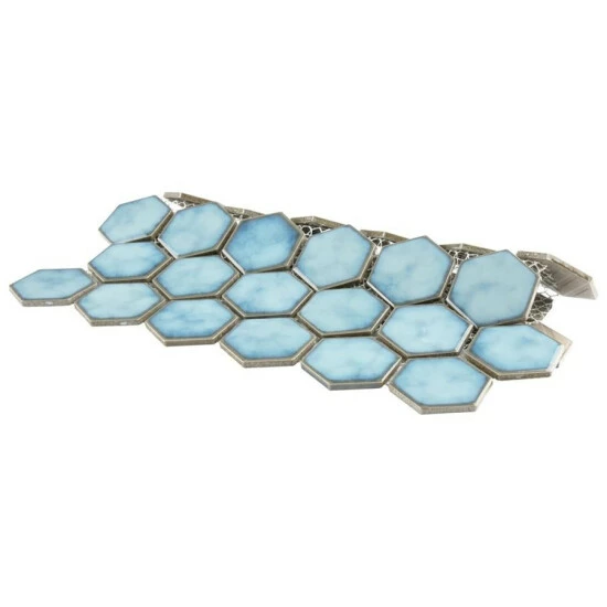 Hot Sale π Merola Tile Hudson Due 2" Hex 12.5"x 11.25" Marine Porcelain Mosaic Tile π 5 Hot Sale π Merola Tile Hudson Due 2" Hex 12.5"x 11.25" Marine Porcelain Mosaic Tile π - Image 5
