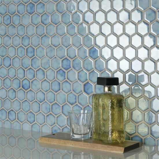 Hot Sale π Merola Tile Hudson Due 2" Hex 12.5"x 11.25" Marine Porcelain Mosaic Tile π 8 Hot Sale π Merola Tile Hudson Due 2" Hex 12.5"x 11.25" Marine Porcelain Mosaic Tile π - Image 8