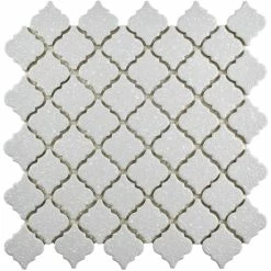 Deals ✨ Merola Tile Hudson Tangier Crystalline Grey 12.38" X 12.5" Porcelain Mosaic Tile 🌟