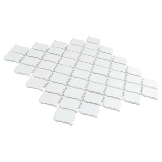 Promo 𧨠Merola Tile Hudson Tangier Glossy White 12.38" X 12.5" Porcelain Mosaic Tile π - Image 7