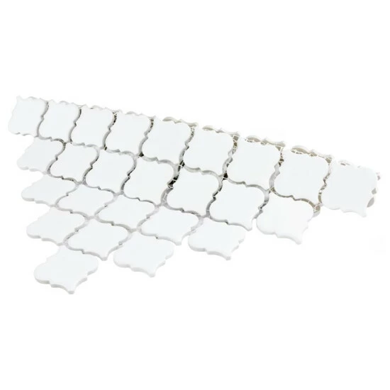 Promo 𧨠Merola Tile Hudson Tangier Glossy White 12.38" X 12.5" Porcelain Mosaic Tile π - Image 8