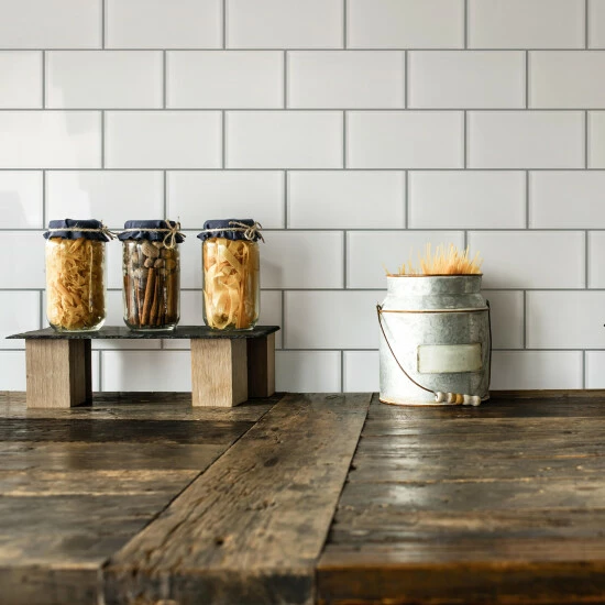 Buy π Merola Tile Tessera Subway Ice White 3" X 6" Glass Subway Tile π€©