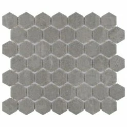 Deals π₯ Merola Tile Liverpool Hex 11.38" X 10.38" Light Grey Ceramic Mosaic Tile π