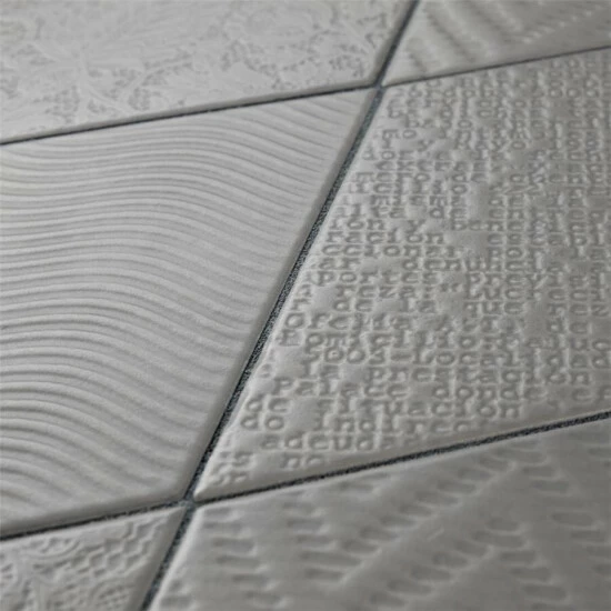 Wholesale βοΈ Merola Tile Rhombus Dark Grey 5.5" X 9.5" Porcelain Floor And Wall Tile π - Image 8