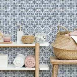 Promo 💯 Merola Tile Harmonia Atlantic Cobalt Blue 13 In.x13" Ceramic Floor And Wall Tile 🤩