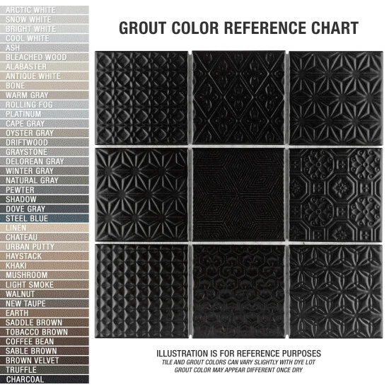 Coupon π€© Merola Tile Spirit Black 1.63" X 1.63" Porcelain Mosaic Tile π - Image 5