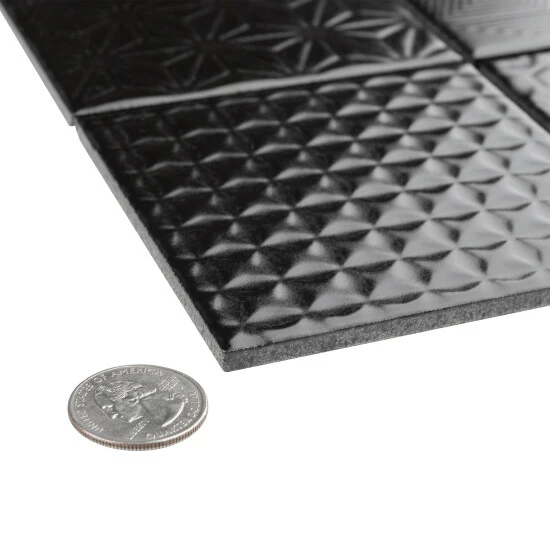 Coupon π€© Merola Tile Spirit Black 1.63" X 1.63" Porcelain Mosaic Tile π - Image 7