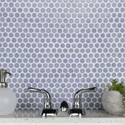 Best deal β¨ Merola Tile Hudson Penny Round Lavender 12" X 12.63" Porcelain Mosaic Tile βοΈ