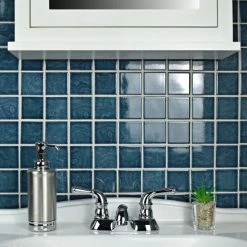 Coupon π₯ Merola Tile Resort Coral Blue 12" X 12" Porcelain Mosaic Tile π