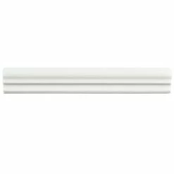 Best Sale π Merola Tile Blanco Brillo Zen 1.25" X 7.86" Ceramic Moldura Wall Trim Tile - (1 Tile) π