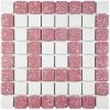 Budget ⌛ Merola Tile Crystalline Market Square Flamingo 11.75" X 11.75" Porcelain Mosaic Tile 🔔