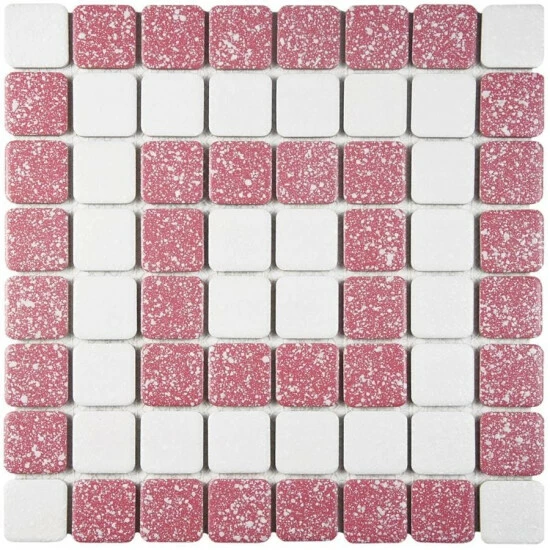 Budget β Merola Tile Crystalline Market Square Flamingo 11.75" X 11.75" Porcelain Mosaic Tile π