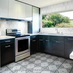 New 🤩 Merola Tile Cemento Empress Ocean Encaustic 7.86" X 7.86" Cement Handmade Floor And Wall Tile - Case (12 Tiles) 👍