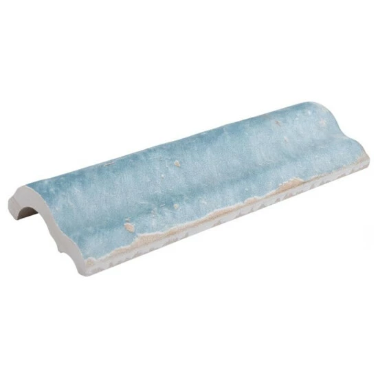 Outlet π₯° Merola Tile Artisan Azul 2" X 6.5" Ceramic Moldura Wall Trim Tile - (1 Tile) π₯ - Image 4