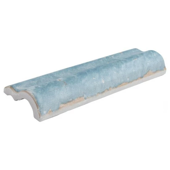 Outlet π₯° Merola Tile Artisan Azul 2" X 6.5" Ceramic Moldura Wall Trim Tile - (1 Tile) π₯ - Image 5