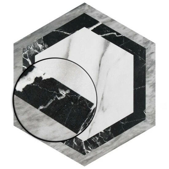 Hot Sale π Merola Tile BioTech Bardiglio Hex Agra 11" X 13" Porcelain Floor And Wall Tile β€οΈ - Image 3