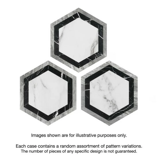 Hot Sale π Merola Tile BioTech Bardiglio Hex Agra 11" X 13" Porcelain Floor And Wall Tile β€οΈ - Image 5