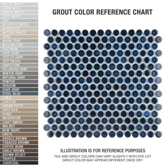 Deals π Merola Tile Hudson Penny Round Midnight 12" X 12-5/8" Porcelain Floor And Wall Mosaic Tile β€οΈ - Image 2