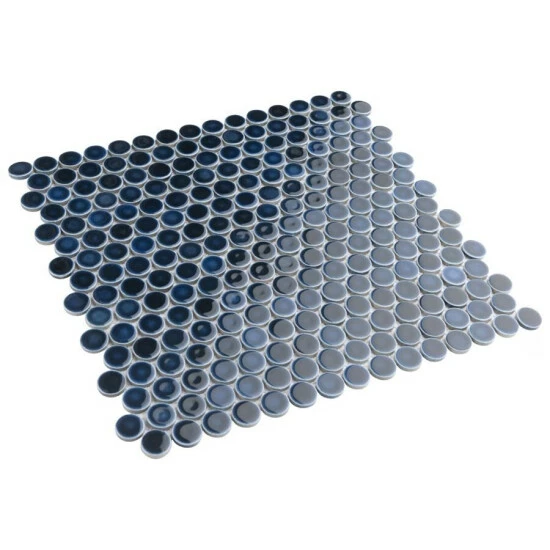 Deals π Merola Tile Hudson Penny Round Midnight 12" X 12-5/8" Porcelain Floor And Wall Mosaic Tile β€οΈ - Image 6