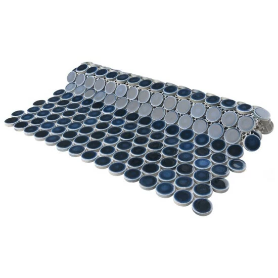 Deals π Merola Tile Hudson Penny Round Midnight 12" X 12-5/8" Porcelain Floor And Wall Mosaic Tile β€οΈ - Image 7