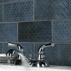 Best reviews of 🤩 Merola Tile Camden Decor Azurro 4" X 8" Ceramic Wall Tile 👏