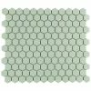 Promo 🔥 Merola Tile Metro Hex 1" Glossy Mint 11.86" X 10.25" Porcelain Mosaic 🌟