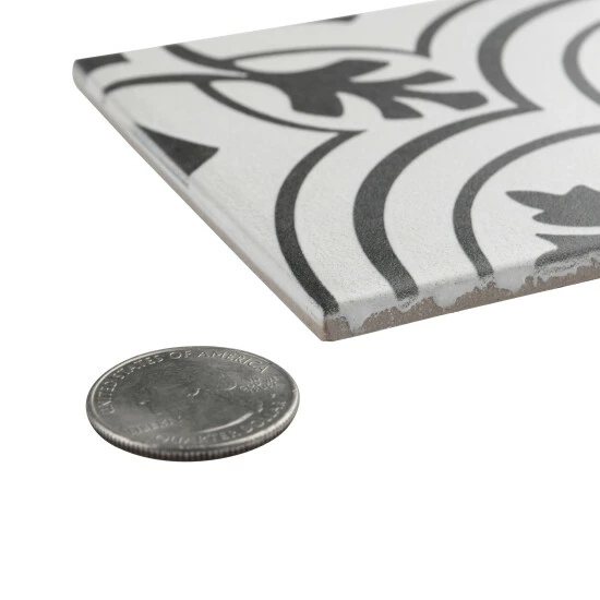 Budget 𧨠Merola Tile Twenties Vintage Mini 4" X 4" Ceramic Floor And Wall Tile π₯° - Image 5