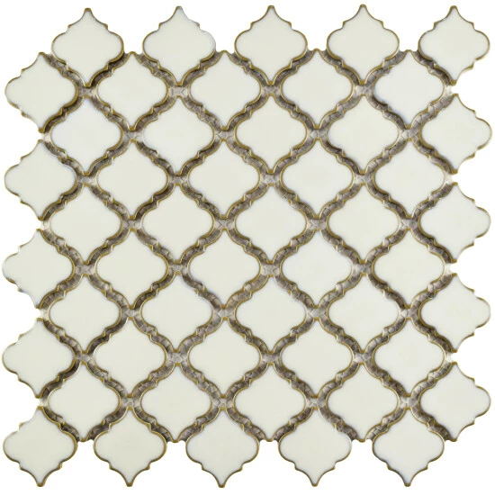 Cheapest π Merola Tile Hudson Tangier Snowcap White 12.38" X 12.5" Porcelain Mosaic Tile π - Image 2