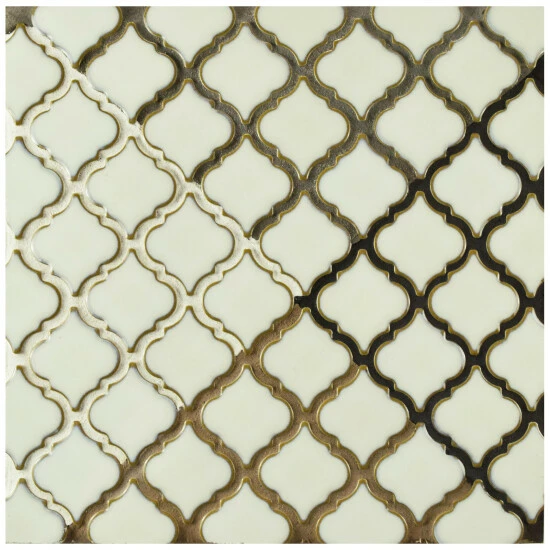 Cheapest π Merola Tile Hudson Tangier Snowcap White 12.38" X 12.5" Porcelain Mosaic Tile π - Image 6