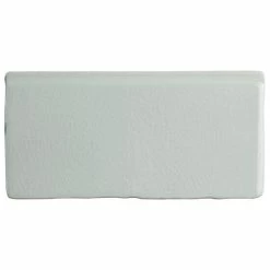 Hot Sale 🥰 Merola Tile Antic Craquelle Gris Soho Bullnose 3" X 6" Ceramic Subway Wall Trim Tile - (1 Tile) ⌛