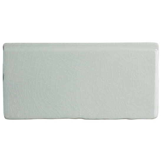 Hot Sale π₯° Merola Tile Antic Craquelle Gris Soho Bullnose 3" X 6" Ceramic Subway Wall Trim Tile - (1 Tile) β