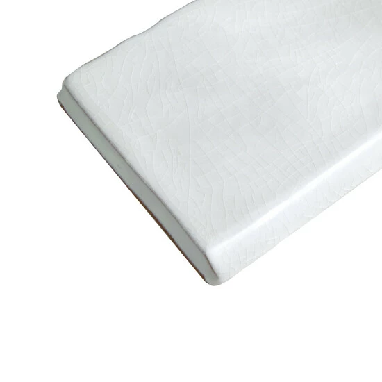 Deals 𧨠Merola Tile Antic Craquelle Gris Claro Bullnose 3" X 6" Ceramic Subway Wall Trim Tile - (1 Tile) β - Image 5