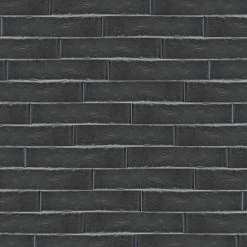 Brand new 🔔 Merola Tile Brooklin Brick Black 2.38 In. X 9.5 In. Porcelain Floor And Wall Tile ) - Sample (2.38 X 9.5) 🥰