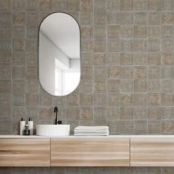 Hot Sale 👍 Merola Tile Fitz Charcoal 8" X 8" Ceramic Wall Tile 🥰