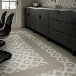 Hot Sale ❤️ Merola Tile Caprice Pastel Square Encaustic 7.86" X 7.86" Porcelain Floor And Wall Tile 🔥