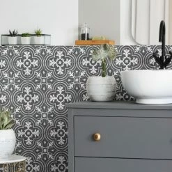 Outlet 👍 Merola Tile Twenties Classic Mini 4" X 4" Ceramic Floor And Wall Tile ⌛