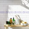 Hot Sale 👏 Merola Tile Captain Aquatico White 2" X 7-7/8" Ceramic Wall Tile - Case (18 Tiles) 🧨
