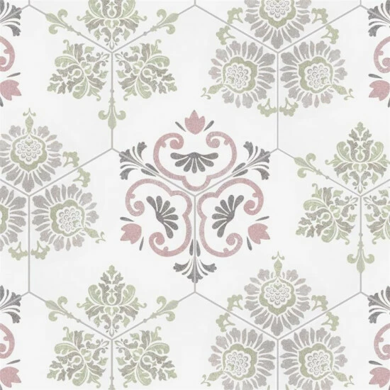 Best reviews of β Merola Tile Fantasy Hex Pink Encaustic 8.63" X 9.86" Porcelain Floor And Wall Tile β - Image 7