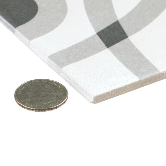 Outlet π Merola Tile Twenties Circle Encaustic 7.75" X 7.75" Ceramic Floor And Wall Tile π - Image 5