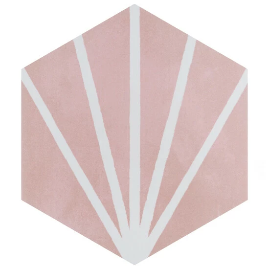 Best Sale π― Merola Tile Horizon Dusk Hex Rosa 7-3/4 X 9 Ceramic Floor And Wall Tile π