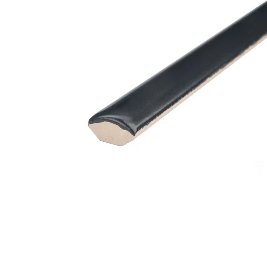 Buy π Merola Tile Chester Matte Nero .5" X 12" Ceramic Demi-Bullnose Wall Trim Tile - (1 Tile) β - Image 3