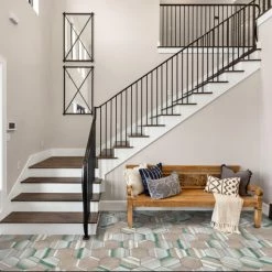 Coupon ๐งจ Merola Tile Matter Hex Canvas Taupe Green 7-7/8" X 9" Porcelain Floor And Wall Tile - Case (10 Tiles) - Case (10 Tiles) ๐งจ