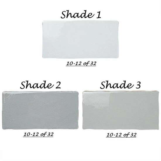 Best deal π€© Merola Tile Antic Craquelle Gris Mix 3" X 6" Ceramic Subway Wall Tile π - Image 3