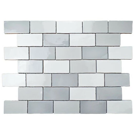 Best deal π€© Merola Tile Antic Craquelle Gris Mix 3" X 6" Ceramic Subway Wall Tile π - Image 7