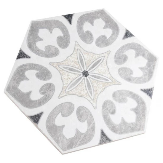 Deals β Merola Tile Mazzo Hex Deco Pinwheel 8.5" X 9.75" Porcelain Floor And Wall Tile β - Image 7