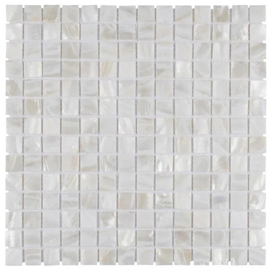 Brand new π Merola Tile Conchella Square White 12" X 12" Natural Seashell Mosaic Tile β - Image 2